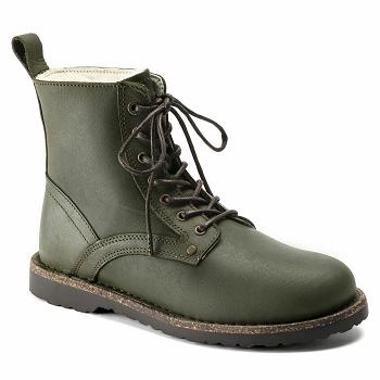 Dámské Boty Birkenstock Bryson Shearling Oiled Nubuck Læder Zelene | CZ 335HAP